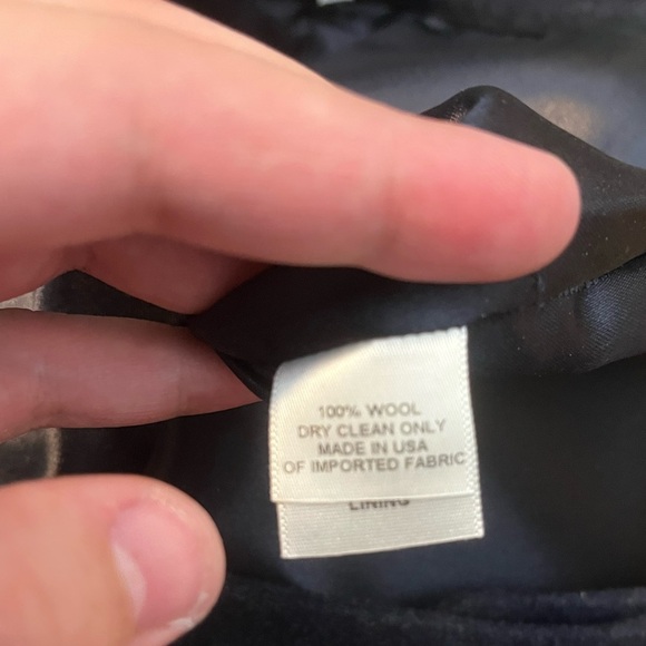 Erica Tanov 100% Wool Dark Blue Long Pencil Skirt Size 2 - Picture 4 of 6